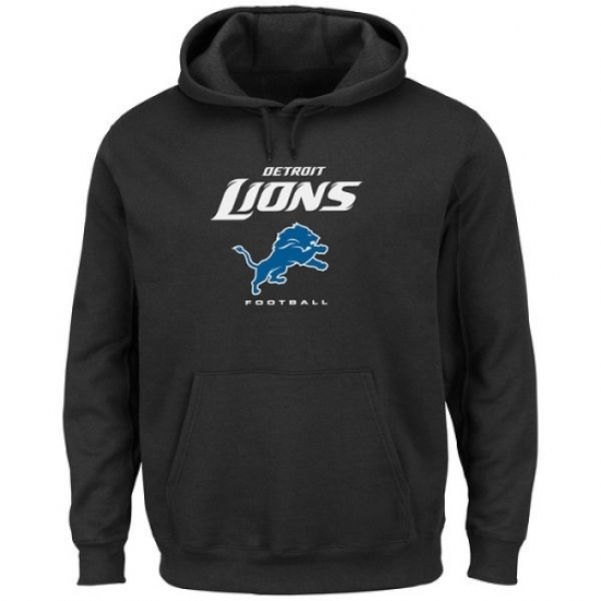 NFL Mens Detroit Lions Black Critical Victory Pullover Hoodie NFL Mens Detroit Lions Black Critical Victory Pullover Hoodie