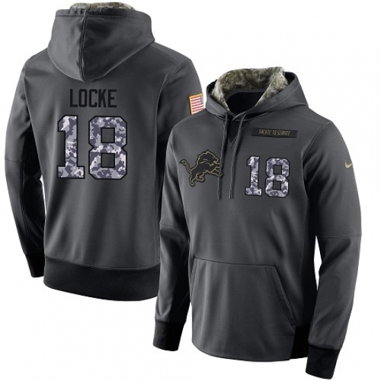 NFL Mens Nike Detroit Lions 18 Jeff Locke Stitched Black Anthracite Salute to Service Player Performance Hoodie NFL Mens Nike Detroit Lions 18 Jeff Locke Stitched Black Anthracite Salute to Service Player Performance Hoodie