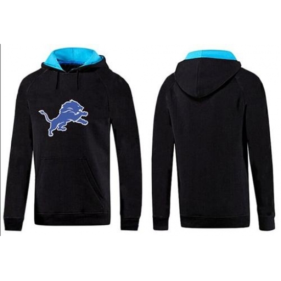 NFL Mens Nike Detroit Lions Logo Pullover Hoodie BlackBlue NFL Mens Nike Detroit Lions Logo Pullover Hoodie BlackBlue