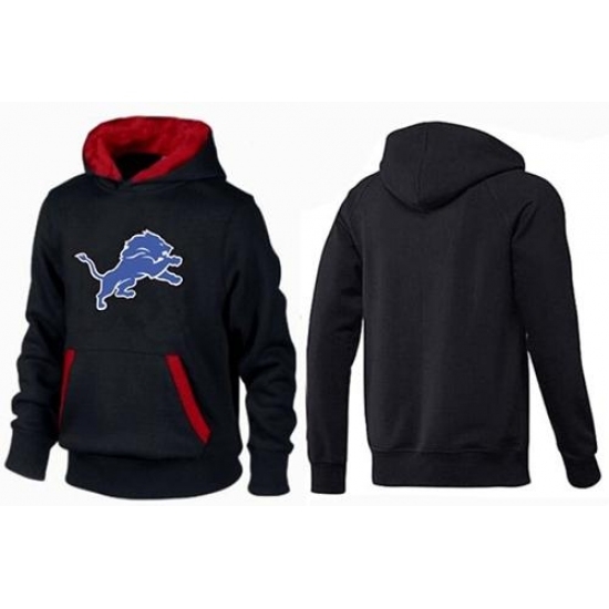 NFL Mens Nike Detroit Lions Logo Pullover Hoodie BlackRed NFL Mens Nike Detroit Lions Logo Pullover Hoodie BlackRed