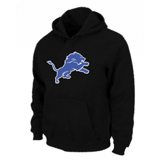 NFL Mens Nike Detroit Lions Logo Pullover Hoodie Black NFL Mens Nike Detroit Lions Logo Pullover Hoodie Black