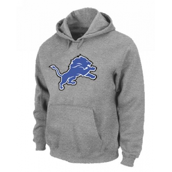 NFL Mens Nike Detroit Lions Logo Pullover Hoodie Grey NFL Mens Nike Detroit Lions Logo Pullover Hoodie Grey