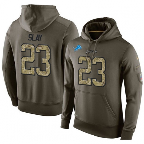 NFL Nike Detroit Lions 23 Darius Slay Green Salute To Service Mens Pullover Hoodie NFL Nike Detroit Lions 23 Darius Slay Green Salute To Service Mens Pullover Hoodie