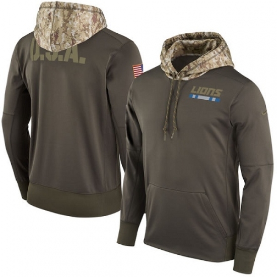 NFL Youth Detroit Lions Nike Olive Salute to Service Sideline Therma Pullover Hoodie NFL Youth Detroit Lions Nike Olive Salute to Service Sideline Therma Pullover Hoodie