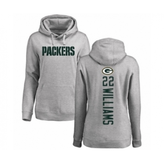 Football Womens Green Bay Packers 22 Dexter Williams Ash Backer Hoodie Football Womens Green Bay Packers 22 Dexter Williams Ash Backer Hoodie