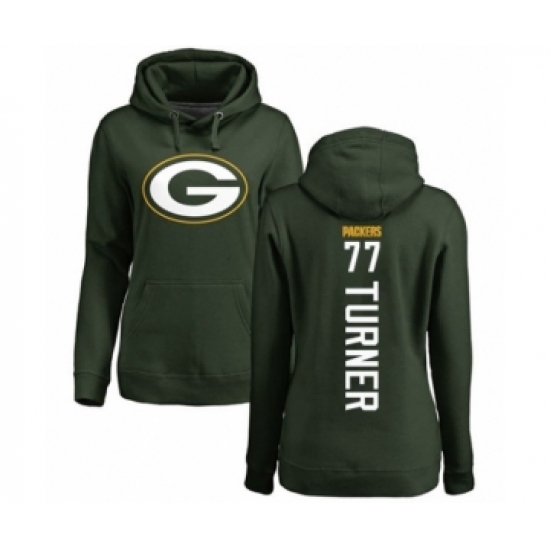 Football Womens Green Bay Packers 77 Billy Turner Green Backer Hoodie Football Womens Green Bay Packers 77 Billy Turner Green Backer Hoodie