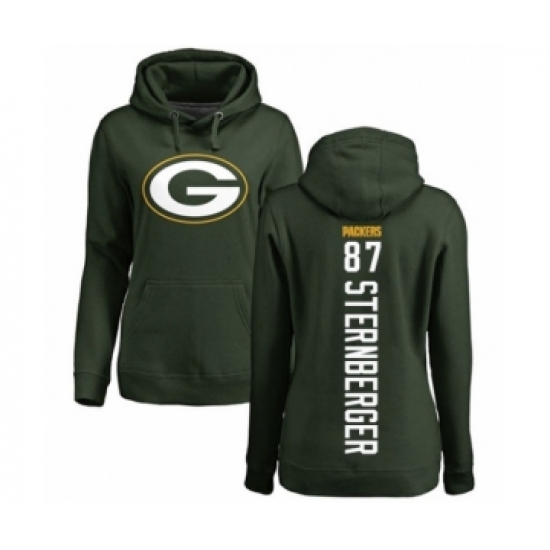 Football Womens Green Bay Packers 87 Jace Sternberger Green Backer Hoodie Football Womens Green Bay Packers 87 Jace Sternberger Green Backer Hoodie
