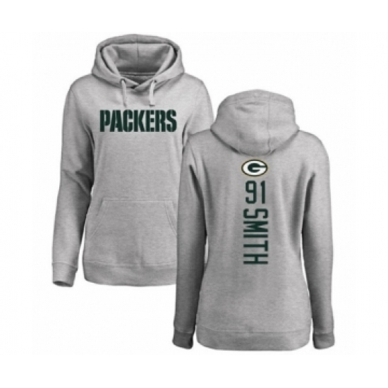 Football Womens Green Bay Packers 91 Preston Smith Ash Backer Hoodie Football Womens Green Bay Packers 91 Preston Smith Ash Backer Hoodie