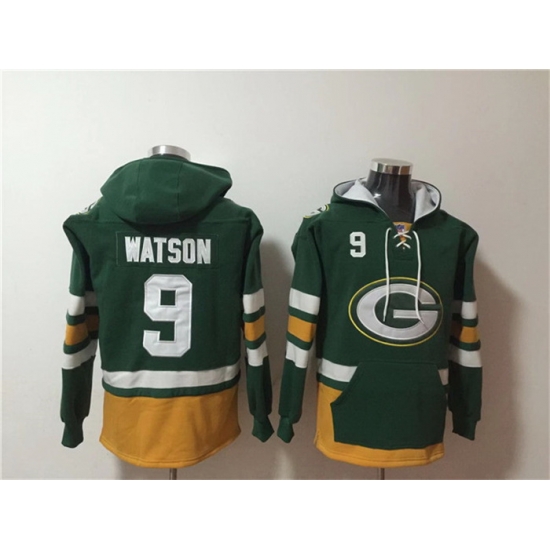 Men Green Bay Packers 9 Christian Watson Green Ageless Must Have Lace Up Pullover Hoodie Men Green Bay Packers 9 Christian Watson Green Ageless Must Have Lace Up Pullover Hoodie