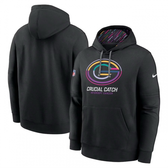 Men Green Bay Packers Black 2024 Crucial Catch Club Pullover Hoodie Men Green Bay Packers Black 2024 Crucial Catch Club Pullover Hoodie