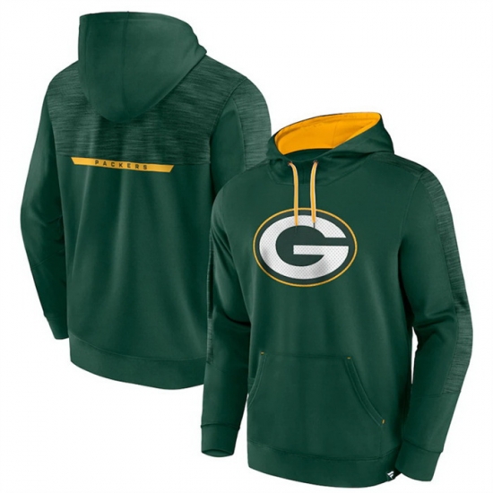 Men Green Bay Packers Green Defender Evo Pullover Hoodie Men Green Bay Packers Green Defender Evo Pullover Hoodie