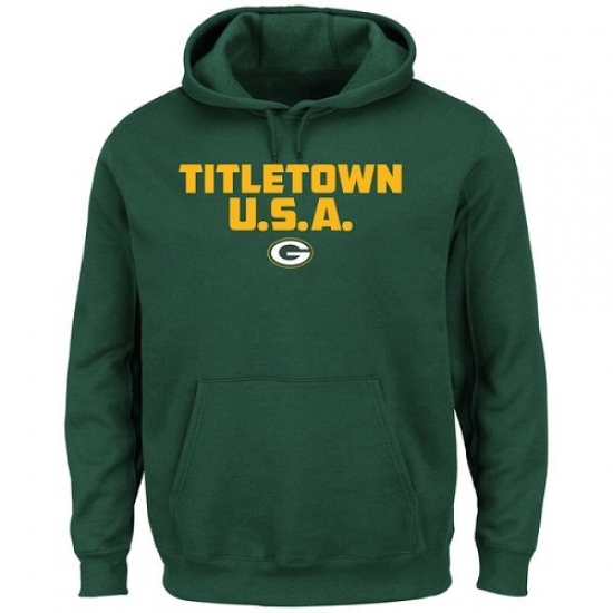NFL Green Bay Packers Majestic Hot Phrase Pullover Hoodie Green NFL Green Bay Packers Majestic Hot Phrase Pullover Hoodie Green