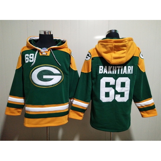 NFL Men Green Bay Packers 69 David Bakhtiari Stitched Hoodie NFL Men Green Bay Packers 69 David Bakhtiari Stitched Hoodie