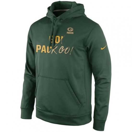 NFL Mens Green Bay Packers Nike Green Gold Collection KO Pullover Performance Hoodie NFL Mens Green Bay Packers Nike Green Gold Collection KO Pullover Performance Hoodie