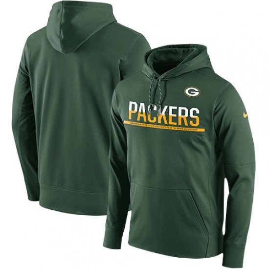 NFL Mens Green Bay Packers Nike Green Sideline Circuit Pullover Performance Hoodie NFL Mens Green Bay Packers Nike Green Sideline Circuit Pullover Performance Hoodie