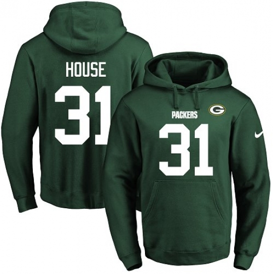 NFL Mens Nike Green Bay Packers 31 Davon House Green Name Number Pullover Hoodie NFL Mens Nike Green Bay Packers 31 Davon House Green Name Number Pullover Hoodie