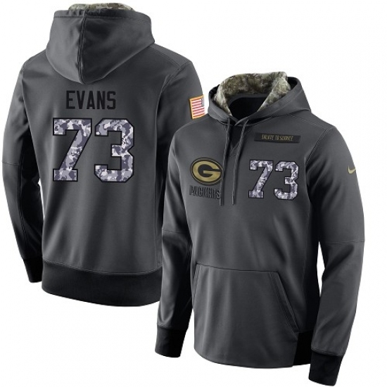 NFL Mens Nike Green Bay Packers 73 Jahri Evans Stitched Black Anthracite Salute to Service Player Performance Hoodie NFL Mens Nike Green Bay Packers 73 Jahri Evans Stitched Black Anthracite Salute to Service Player Performance Hoodie