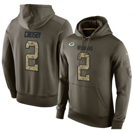 NFL Nike Green Bay Packers 2 Mason Crosby Green Salute To Service Mens Pullover Hoodie NFL Nike Green Bay Packers 2 Mason Crosby Green Salute To Service Mens Pullover Hoodie