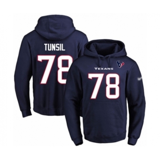 Football Mens Houston Texans 78 Laremy Tunsil Navy Blue Name Number Pullover Hoodie Football Mens Houston Texans 78 Laremy Tunsil Navy Blue Name Number Pullover Hoodie