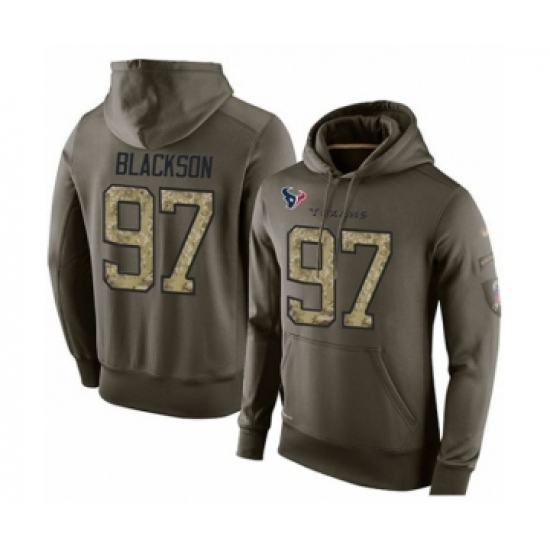 Football Mens Houston Texans 97 Angelo Blackson Green Salute To Service Pullover Hoodie Football Mens Houston Texans 97 Angelo Blackson Green Salute To Service Pullover Hoodie