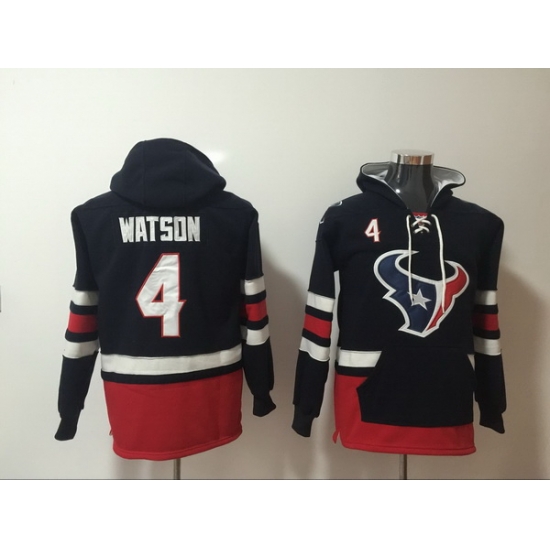 Men Nike Houston Texans Deshaun Watson 4 NFL Winter Thick Hoodie Men Nike Houston Texans Deshaun Watson 4 NFL Winter Thick Hoodie