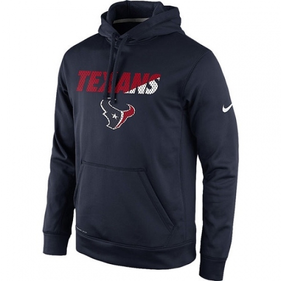 NFL Houston Texans Nike Kick Off Staff Performance Pullover Hoodie Navy NFL Houston Texans Nike Kick Off Staff Performance Pullover Hoodie Navy