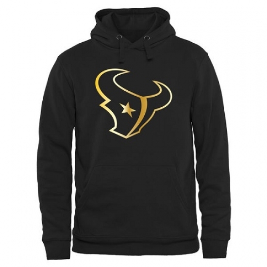 NFL Mens Houston Texans Pro Line Black Gold Collection Pullover Hoodie NFL Mens Houston Texans Pro Line Black Gold Collection Pullover Hoodie