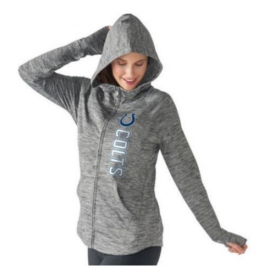 NFL Indianapolis Colts G III 4Her by Carl Banks Womens Recovery Full Zip Hoodie Heathered Gray NFL Indianapolis Colts G III 4Her by Carl Banks Womens Recovery Full Zip Hoodie Heathered Gray