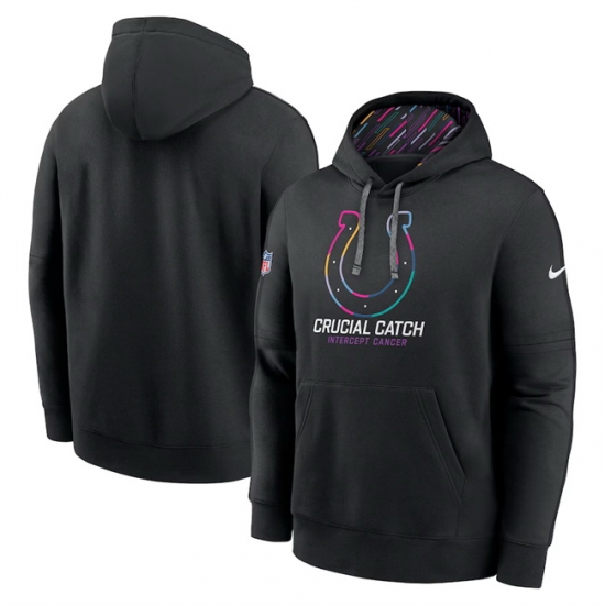 Men Indianapolis Colts Black 2024 Crucial Catch Club Pullover Hoodie Men Indianapolis Colts Black 2024 Crucial Catch Club Pullover Hoodie
