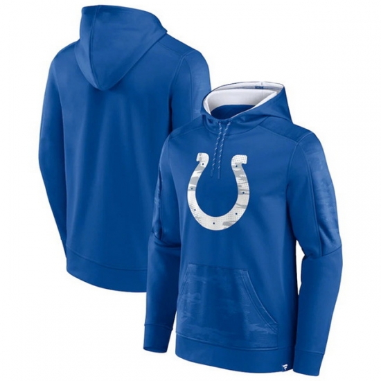 Men Indianapolis Colts Royal On The Ball Pullover Hoodie Men Indianapolis Colts Royal On The Ball Pullover Hoodie