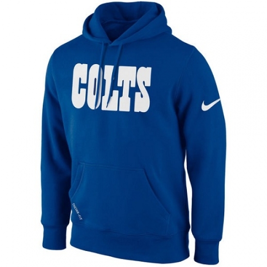 NFL Indianapolis Colts Nike KO Wordmark Essential Hoodie Royal Blue NFL Indianapolis Colts Nike KO Wordmark Essential Hoodie Royal Blue