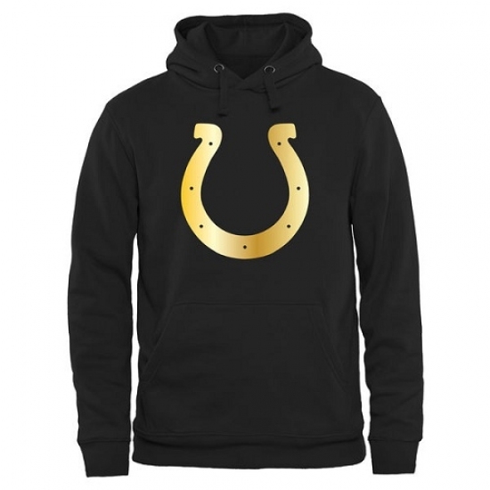NFL Mens Indianapolis Colts Pro Line Black Gold Collection Pullover Hoodie NFL Mens Indianapolis Colts Pro Line Black Gold Collection Pullover Hoodie