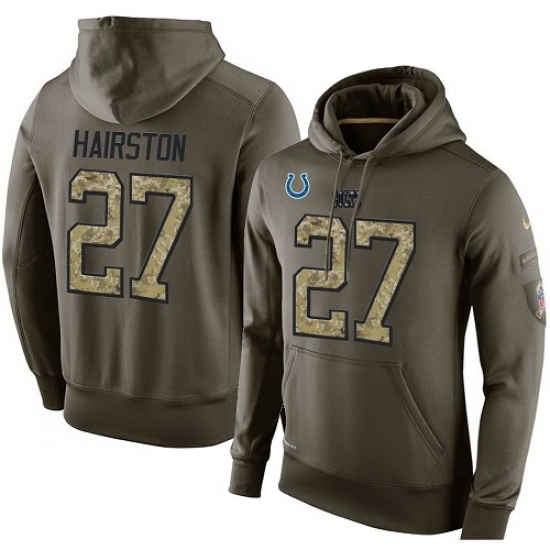 NFL Nike Indianapolis Colts 27 Nate Hairston Green Salute To Service Mens Pullover Hoodie NFL Nike Indianapolis Colts 27 Nate Hairston Green Salute To Service Mens Pullover Hoodie