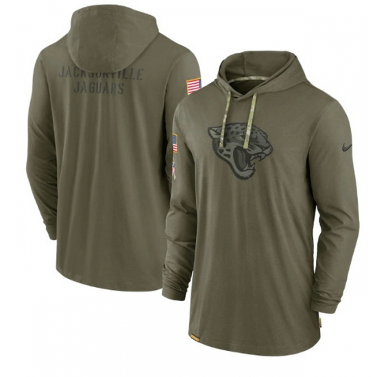 Men Jacksonville Jaguars 2022 Olive Salute To Service Tonal Pullover Hoodie Men Jacksonville Jaguars 2022 Olive Salute To Service Tonal Pullover Hoodie