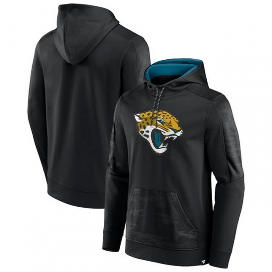 Men Jacksonville Jaguars Black On The Ball Pullover Hoodie Men Jacksonville Jaguars Black On The Ball Pullover Hoodie