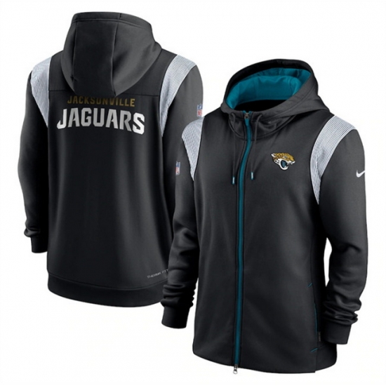 Men Jacksonville Jaguars Black Zipper Hoodie Men Jacksonville Jaguars Black Zipper Hoodie