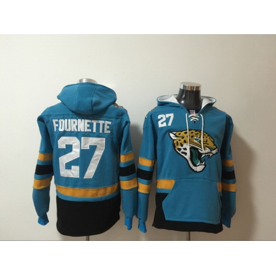 Men Nike Jacksonville Jaguars 27 Leonard Fournette NFL Winter Thick Hoodie Men Nike Jacksonville Jaguars 27 Leonard Fournette NFL Winter Thick Hoodie