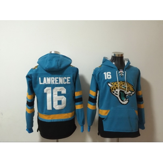 Men Nike Jacksonville Jaguars Trevor Lawrence 16 NFL Winter Thick Hoodie Men Nike Jacksonville Jaguars Trevor Lawrence 16 NFL Winter Thick Hoodie