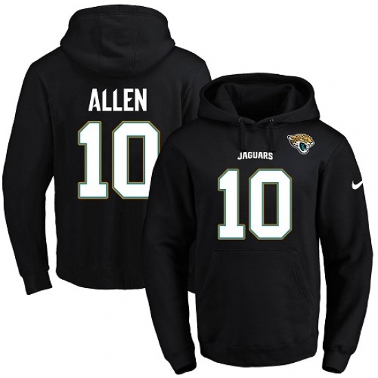 NFL Mens Nike Jacksonville Jaguars 10 Brandon Allen Black Name Number Pullover Hoodie NFL Mens Nike Jacksonville Jaguars 10 Brandon Allen Black Name Number Pullover Hoodie