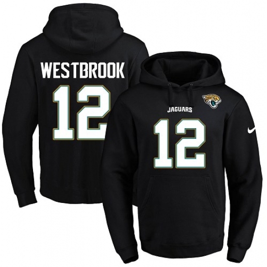 NFL Mens Nike Jacksonville Jaguars 12 Dede Westbrook Black Name Number Pullover Hoodie NFL Mens Nike Jacksonville Jaguars 12 Dede Westbrook Black Name Number Pullover Hoodie