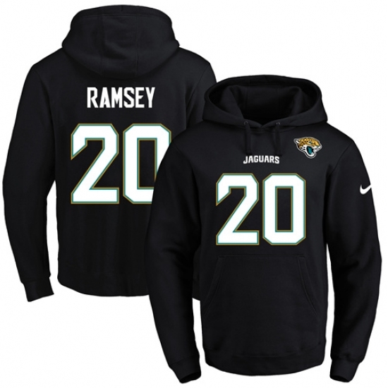 NFL Mens Nike Jacksonville Jaguars 20 Jalen Ramsey Black Name Number Pullover Hoodie NFL Mens Nike Jacksonville Jaguars 20 Jalen Ramsey Black Name Number Pullover Hoodie