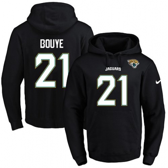 NFL Mens Nike Jacksonville Jaguars 21 AJ Bouye Black Name Number Pullover Hoodie NFL Mens Nike Jacksonville Jaguars 21 AJ Bouye Black Name Number Pullover Hoodie