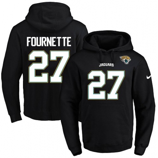 NFL Mens Nike Jacksonville Jaguars 27 Leonard Fournette Black Name Number Pullover Hoodie NFL Mens Nike Jacksonville Jaguars 27 Leonard Fournette Black Name Number Pullover Hoodie