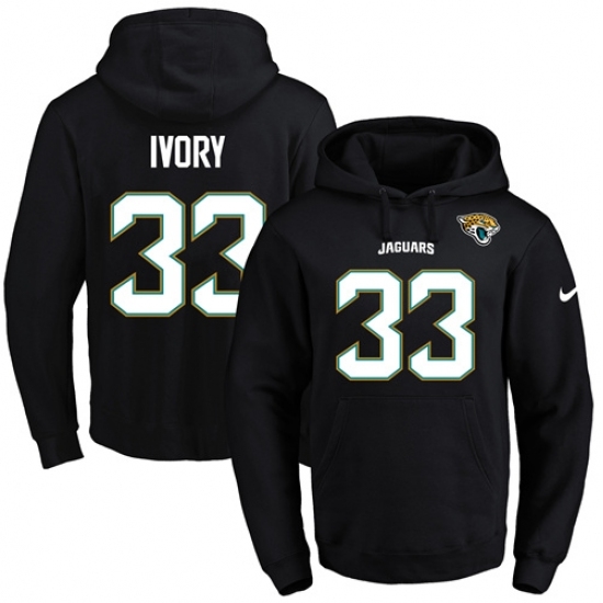 NFL Mens Nike Jacksonville Jaguars 33 Chris Ivory Black Name Number Pullover Hoodie NFL Mens Nike Jacksonville Jaguars 33 Chris Ivory Black Name Number Pullover Hoodie