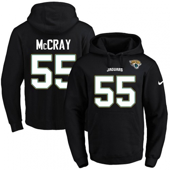 NFL Mens Nike Jacksonville Jaguars 55 Lerentee McCray Black Name Number Pullover Hoodie NFL Mens Nike Jacksonville Jaguars 55 Lerentee McCray Black Name Number Pullover Hoodie