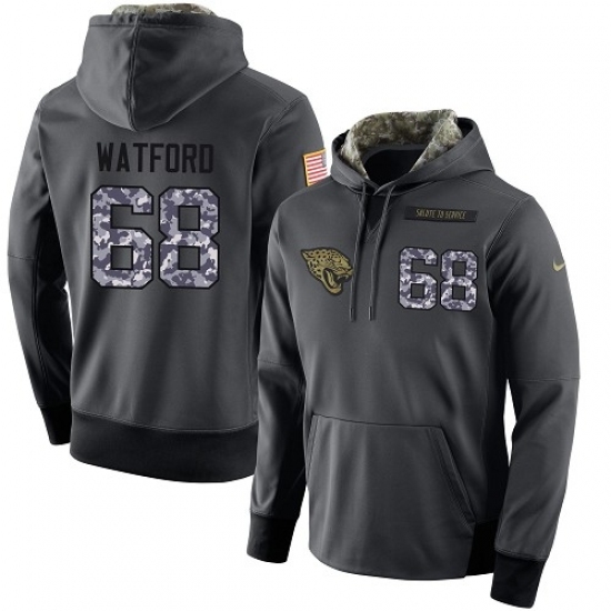 NFL Mens Nike Jacksonville Jaguars 68 Earl Watford Stitched Black Anthracite Salute to Service Player Performance Hoodie NFL Mens Nike Jacksonville Jaguars 68 Earl Watford Stitched Black Anthracite Salute to Service Player Performance Hoodie