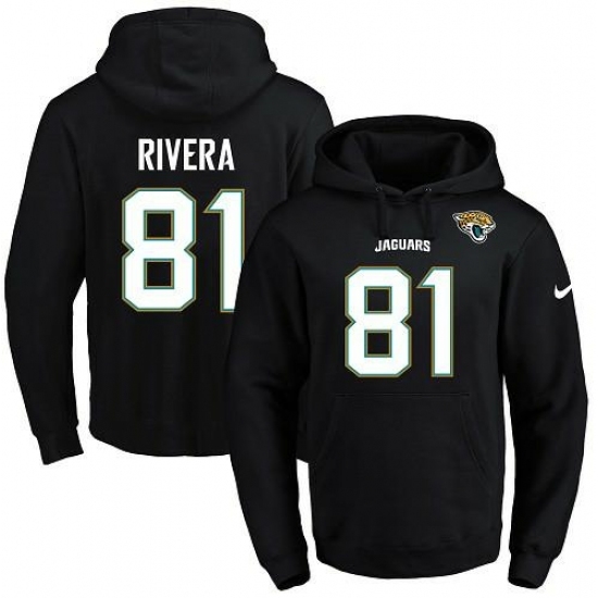 NFL Mens Nike Jacksonville Jaguars 81 Mychal Rivera Black Name Number Pullover Hoodie NFL Mens Nike Jacksonville Jaguars 81 Mychal Rivera Black Name Number Pullover Hoodie