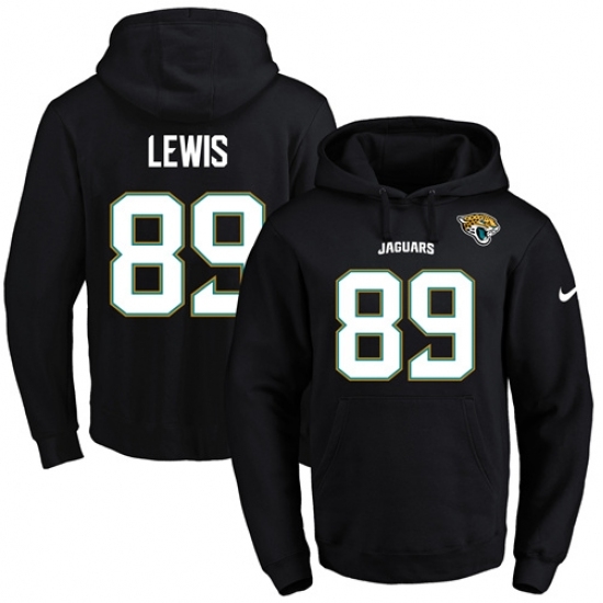 NFL Mens Nike Jacksonville Jaguars 89 Marcedes Lewis Black Name Number Pullover Hoodie NFL Mens Nike Jacksonville Jaguars 89 Marcedes Lewis Black Name Number Pullover Hoodie