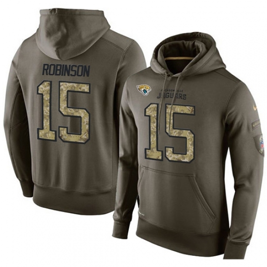 NFL Nike Jacksonville Jaguars 15 Allen Robinson Green Salute To Service Mens Pullover Hoodie NFL Nike Jacksonville Jaguars 15 Allen Robinson Green Salute To Service Mens Pullover Hoodie