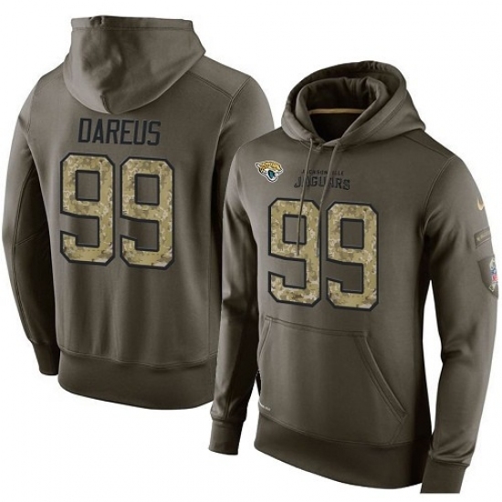 NFL Nike Jacksonville Jaguars 99 Marcell Dareus Green Salute To Service Mens Pullover Hoodie NFL Nike Jacksonville Jaguars 99 Marcell Dareus Green Salute To Service Mens Pullover Hoodie